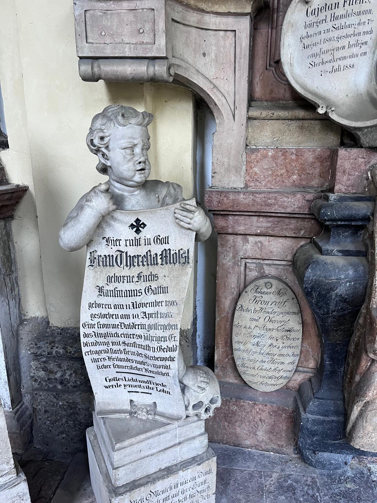 St. Sebastian Cemetery – Mozart family graves in Salzburg